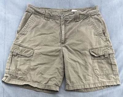 Columbia Cargo Shorts Mens 36 Khaki Beige Outdoor Utility Pockets 100% Cotton - Image 1 of 4