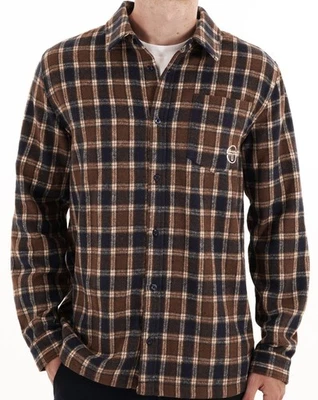 Sergio Tacchini Marcus Check Shirt Navy Blue - Image 1 of 4