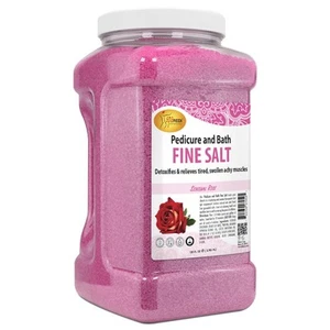 - Detox Foot Soak Pedicure and Bath Fine Salt, Sensual Rose, 128oz - Made wit... - Picture 1 of 7
