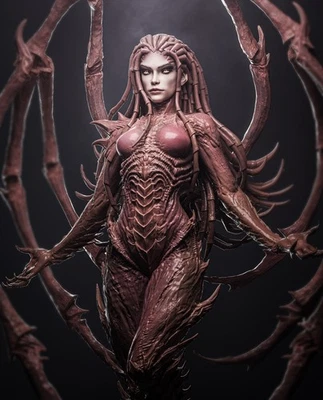 Queen of Blades Figure Kit in resina da assemblare e dipingere - Immagine 1 di 4