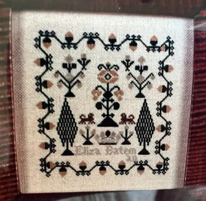 The Heart's Content Eliza Bateman Riproduzione Sampler Kit Punto Croce con Borsa - Foto 1 di 6