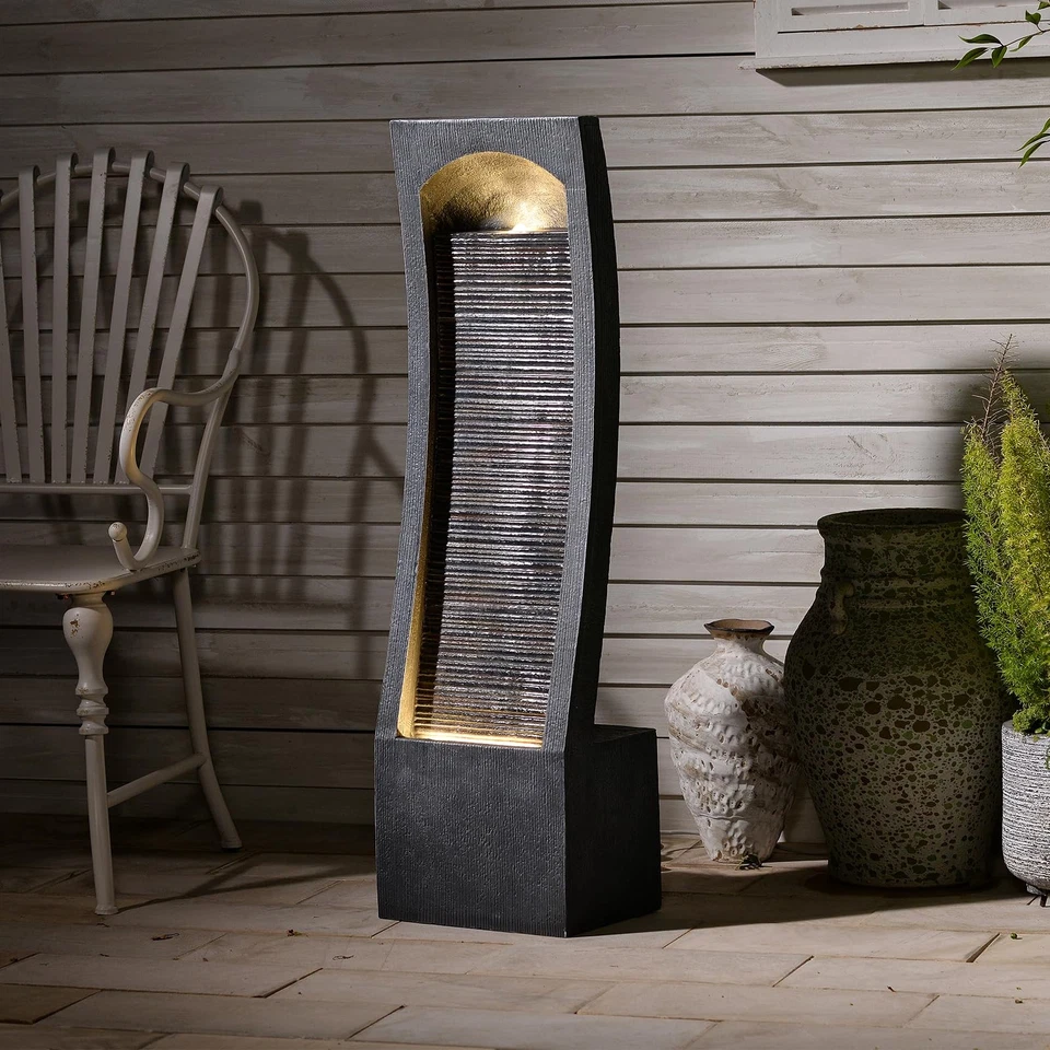 FUENTE DE AGUA INTERIOR MODERNA FORFAR IMITACIÓN CURVA - GARY Foto 1 de 4