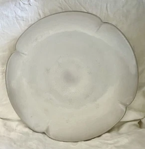 FRANKOMA ☆ WEISSE runde Servierplatte 15 1 geriffelte Hackplatte MODELL 5FC #☆ 1963 - Bild 1 von 6