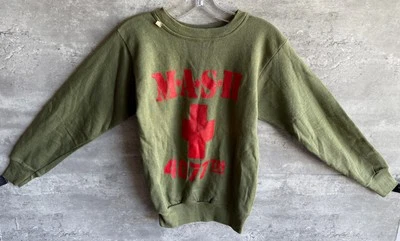 Vintage 1970s MASH M*A*S*H 4077th Mobile Army Surgical Hospital CBS Sweater Sz S - Image 1 of 4