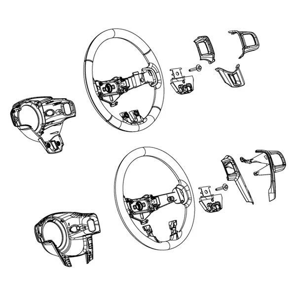 For Dodge Charger 2011-2014 Mopar 1VZ23XSAAA Left/Right Steering Wheel Bezel Foto 1 de 1