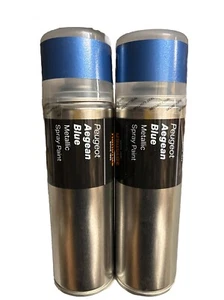 PEUGEOT AEGEAN BLUE METALLIC SPRÜHLACK 300 ML HALFORDS DOSEN X2 - Bild 1 von 3