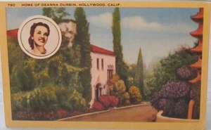 Hollywood, California - Home of Deanna Durbin - posted 1943 - Picture 1 of 2