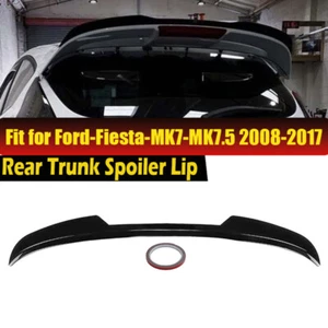 Rear Trunk Spoiler Wing Black For Ford Fiesta ST-Line MK6 MK6.5 2008.6-2017 2011 - Picture 1 of 10