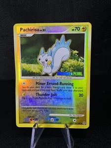 Pachirisu 35/130 - Reverse Holo Rare - Diamond & Pearl Base Set Promo Pokémon - Picture 1 of 5