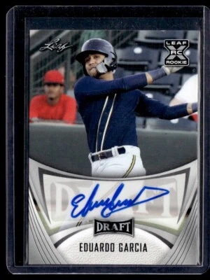 2021 Leaf Metal Draft Eduardo Garcia Auto #BA-EG1 - Image 1 of 2