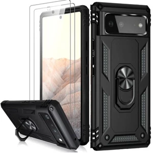 Funda con anillo a prueba de golpes y protector de pantalla para teléfono Google Pixel 9A/9PROXL/8A/7A - Imagen 1 de 62
