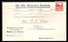 New Zealand 1943 2D O.H.M.S. Official Electoral Mail To Utiku (Jf)