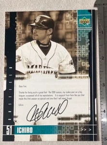 2001 Oberdeck 51 - "ICHIRO" übergroße Karte wie abgebildet - Bild 1 von 3