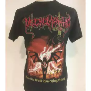 Necromantia - Scarlet Evil Witching Black ++ T-SHIRT ++ NEU !! - Imagen 1 de 2