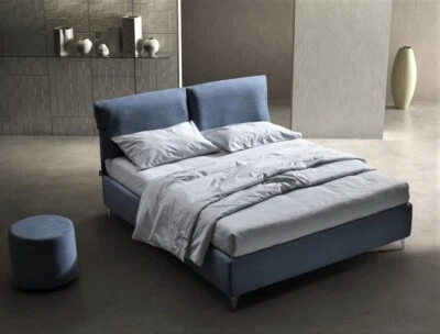 LETTO MATRIMONIALE GRAZIA C/SENZA RETE CONTENITORE RIVESTIMENTO LUSSO COME FOTO - Immagine 1 di 4