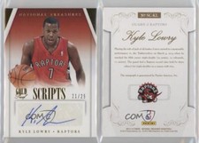 2013 Panini National Treasures Scripts Gold Proof /25 Kyle Lowry #SC-KL.2 Auto