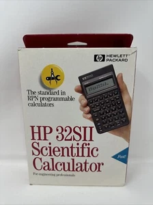 Hewlett Packard HP 32SII RPN Scientific Calculator-Excellent-Box, Case & Manual - Picture 1 of 6