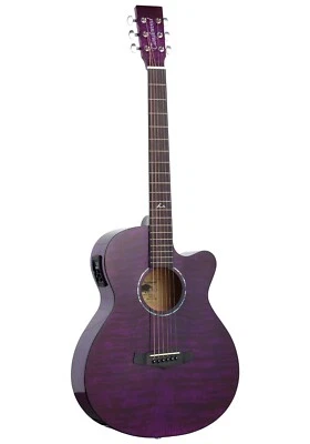 Electro Acoustic Guitar, Cutaway By Tanglewood, Mod No. TA4CEPU,Purple, £299 Up. - Image 1 of 4