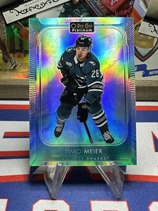 2021-22 O-Pee-Chee OPC Platinum Base Arctic Freeze #154 Timo Meier /99 - Picture 1 of 2