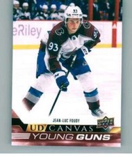 2022-23 Upper Deck Extended UD Canvas #C376 Jean-Luc Foudy RC Rookie Avalanche