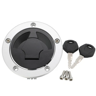 Fuel Gas Tank Cap Cover Lock w/Keys For Kawasaki Z750 Z750R Z800 Z1000 Z1000SX Foto 1 de 4