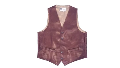 Scully Leatherwear California Vintage Brown Vest Men's Size Medium / 42 - Image 1 of 4
