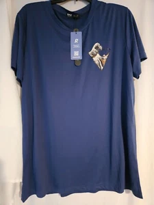 Romwe Shirt Adult XL Blue Graphic T Shirt NWT - Picture 1 of 5
