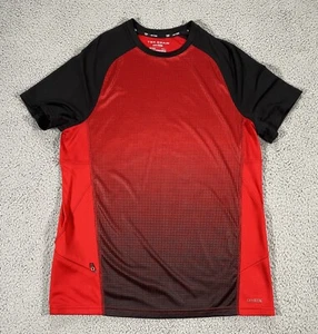 Tech Gear Dry Tech T Shirt Red and Black Small With Zipped Pocket - Picture 1 of 8