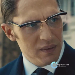 New Tom Hardys Cosplay Ronald Kray Legend Glasses Eyewear Half Frame Eyeglasses - Picture 1 of 14