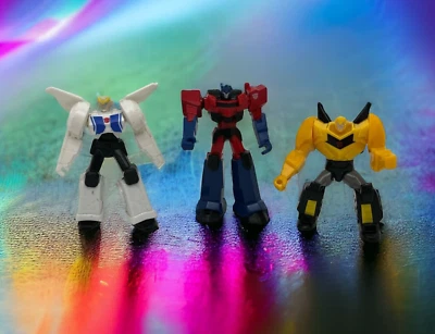 McDonald’s Transformers Robots in Disguise Strong Arm Optimus Prime Bumblebee - Image 1 of 4