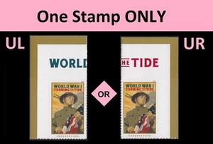 US 5300 World War I Turning the Tide F corner single MNH 2018 - Picture 1 of 1