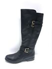 Naturalizer Women?S Jessie Black Leather Knee High Boot Size 8.5 M