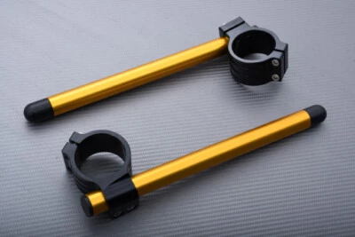 Pareja Semimanillares Negro- Oro 43mm SUZUKI GSX1100 KATANA 1991-1996 Foto 1 de 4