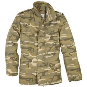 Surplus US Field Jacket M65 Tactical Mens Parka Coat Casual Desert Light Camo - Picture 1 of 9