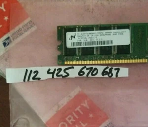1GB PC DDR1 DDR PC2700 DDR-333 2700 333 184PIN NON-ECC INTEL DESKTOP MEMORY RAM  - Picture 1 of 1