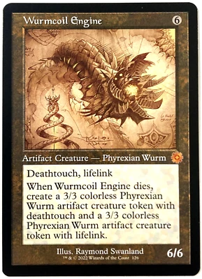 MTG Wurmcoil Engine *SCHEMATIC* The Brothers' War Retro Artifacts 126 NM - Image 1 of 4