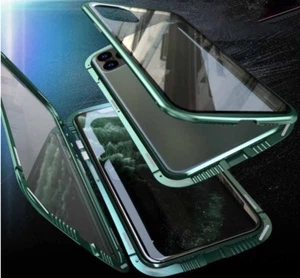 Front + Back Full 360 Magnetic Cover Case For Iphone 16 Pro Max 15 14 13 12 11 - Photo 1 sur 12