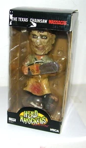 The Texas Chainsaw Massacre Leatherface NECA Head Knockers RARO Nuevo Bobblehead - Imagen 1 de 2
