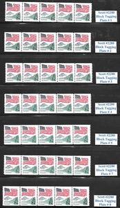 Scott #2280-2280a 25c Yosemite PNC5s, Complete Set of 21, VF+QUALITY!-Cat-$87.75 - Picture 1 of 3