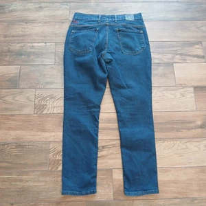 Origin Jeans Mens 34x32 Blue Denim Stretch Fighter Fit Delta 68 D68 USA Made - Picture 1 of 12