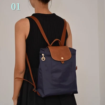 NEW LONGCHAMP Le Pliage Backpack 13 Colors Nylon Leather Women's Outlet Products - Image 1 of 4