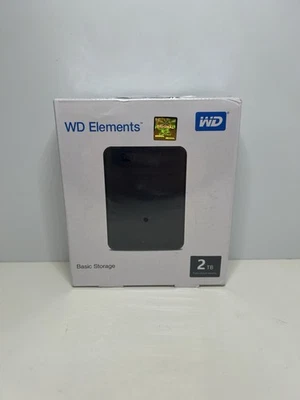 WD Elements 2TB Portable HDD - USB 3.0 “Brand New And Sealed” - Image 1 of 2