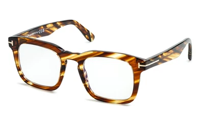 Nuevas gafas TOM FORD TF 6025-B 053 50-22 145 marcos marrones con lentes de bloque azul Foto 1 de 4