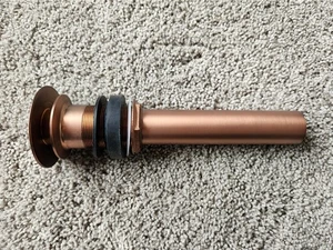 Signature Hardware SH400851 Pop-Up Bathroom Drain - No Overflow Antique Cooper - Picture 1 of 1