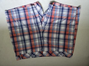 Izod Shorts Boys 14 Red Blue White Plaid Flat Front Cotton Preppy Summer Youth - Picture 1 of 5