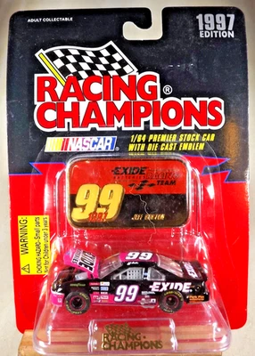 Racing Champions 1997 edición 1997 con emblema Jeff Burton #99 Exide Ford 1:64 Foto 1 de 4