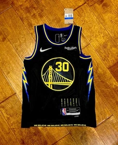 Steph Curry Golden State Warriors Black Jersey Youth Medium - Picture 1 of 2
