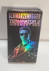 Terminator 2: Judgment Day VHS Holographic Box Design Action Sci-Fi Classic - Picture 1 of 3