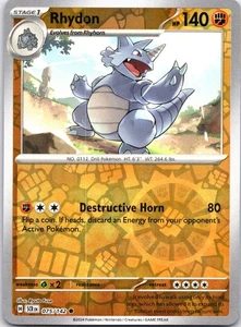 Rhydon 075/142 - Stellar Crown Reverse Holo - Picture 1 of 2