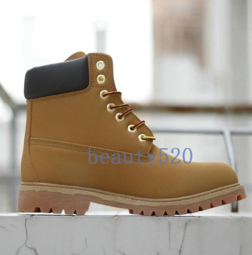 Botas impermeables clásicas de cuero para hombre Zapatos de trabajo duraderos Botas al tobillo al aire libre Foto 1 de 4